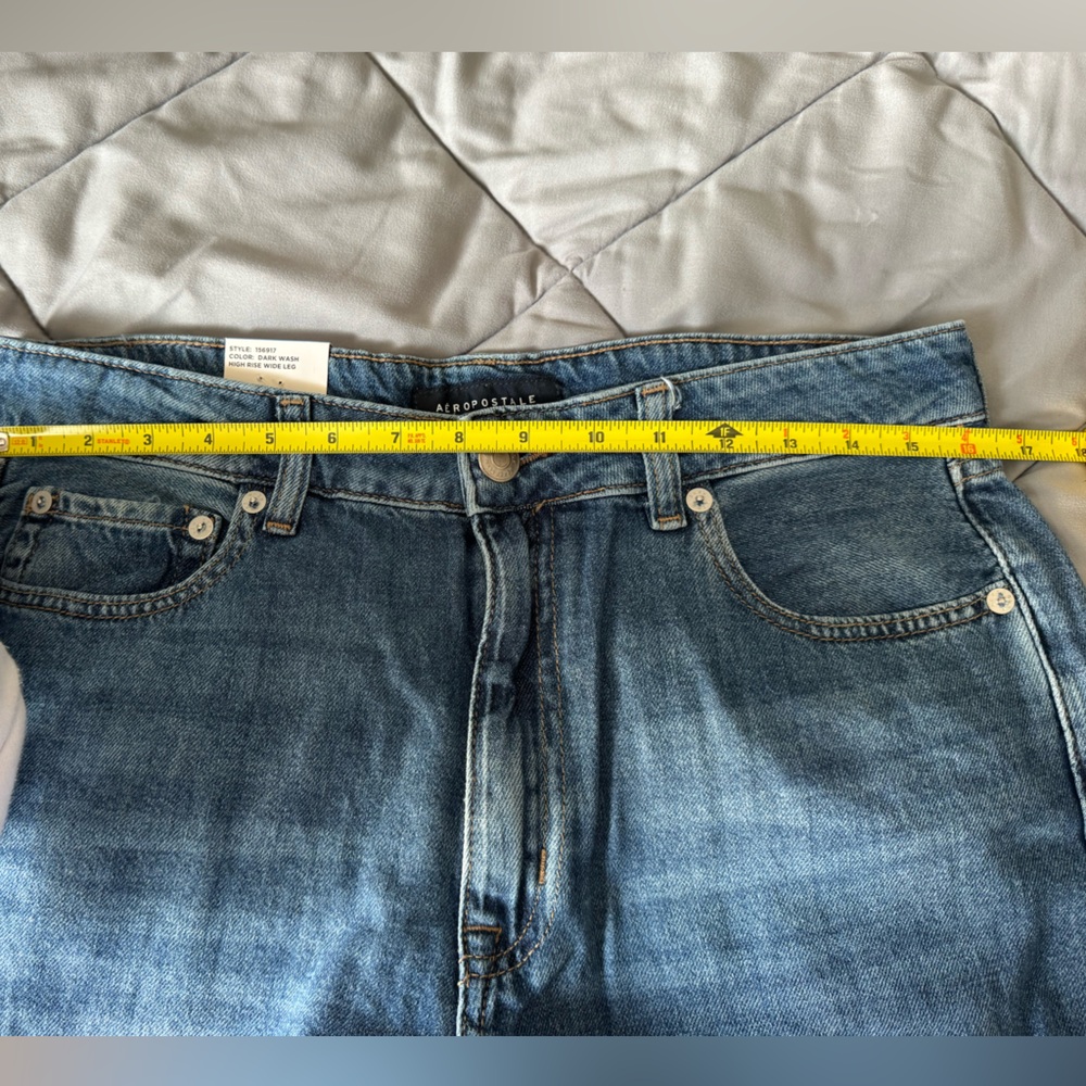 Aeropostale High Rise Wide Leg Jeans size 10 - Picture 7 of 8
